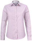 BELFAIR OXFORD SHIRT WOMAN - M (BURGUNDY/WHITE STRIPE)