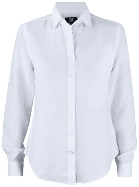 SUMMERLAND LINEN SHIRT WOMAN - L (WHITE)