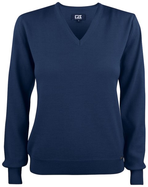 EVERETT V-NECK WOMAN - L (DARK NAVY)