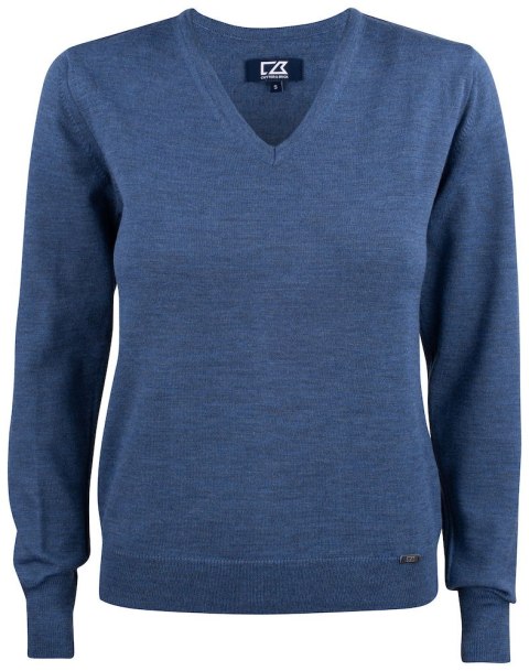 EVERETT V-NECK WOMAN - XL (DENIM MELANGE)