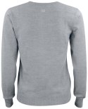 EVERETT V-NECK WOMAN - L (GREY MELANGE)