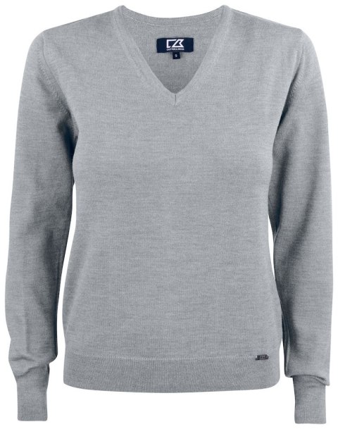 EVERETT V-NECK WOMAN - XL (GREY MELANGE)