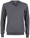 OAKVILLE V-NECK WOMAN - M (ANTHRACITE MELANGE)