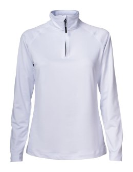 COOS BAY HALF ZIP WOMAN - L (WHITE)