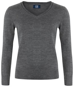 VERNON V-NECK WOMAN - XXL (ANTHRACITE MELANGE)