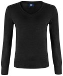 VERNON V-NECK WOMAN - XL (BLACK)