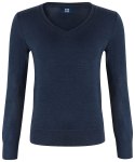 VERNON V-NECK WOMAN - L (DARK NAVY)