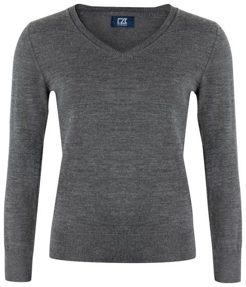 VERNON V-NECK WOMAN - XS (ANTHRACITE MELANGE)