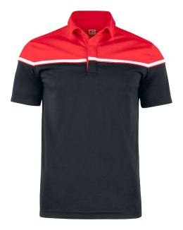 SEABECK POLO - 3XL (BLACK/RED)