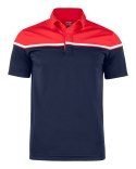 SEABECK POLO - 3XL (DARK NAVY/RED)