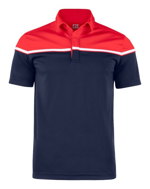 SEABECK POLO - 3XL (DARK NAVY/RED)