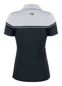 SEABECK POLO WOMAN - L (BLACK/LIGHT GREY)