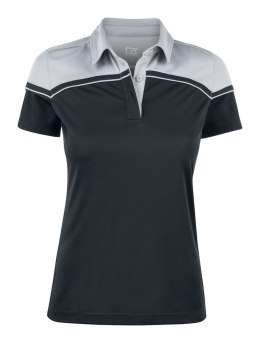 SEABECK POLO WOMAN - XL (BLACK/LIGHT GREY)