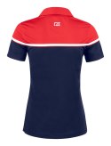 SEABECK POLO WOMAN - L (DARK NAVY/RED)