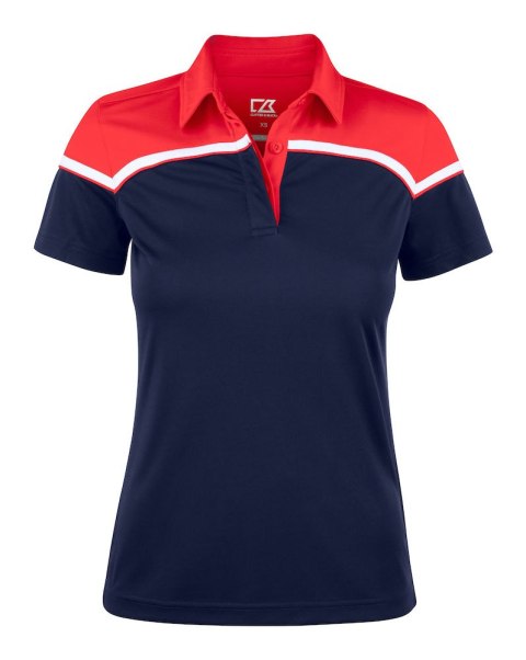 SEABECK POLO WOMAN - XXL (DARK NAVY/RED)