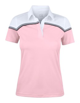 SEABECK POLO WOMAN - L (PINK/WHITE)