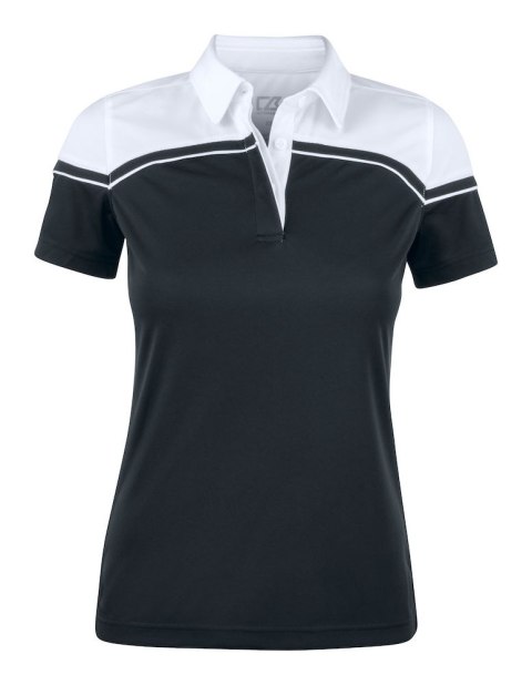 SEABECK POLO WOMAN - M (BLACK/WHITE)