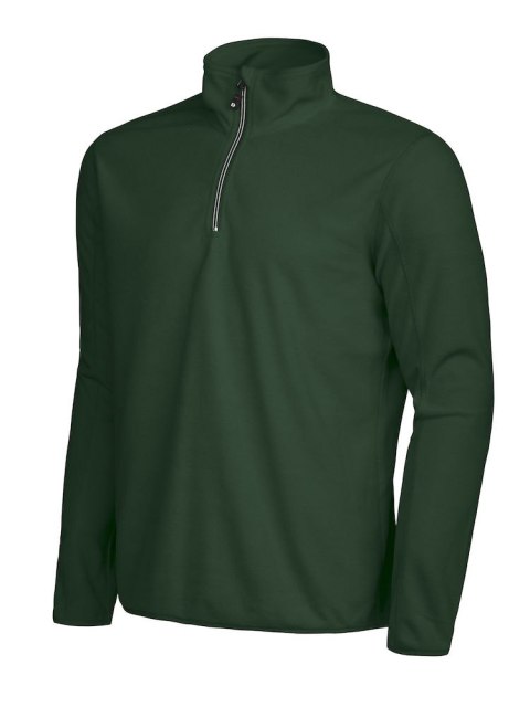 MELTON HALF ZIP - 3XL (DARK GREEN)