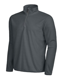 MELTON HALF ZIP - 3XL (GREY)