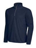 MELTON HALF ZIP - 3XL (NAVY)