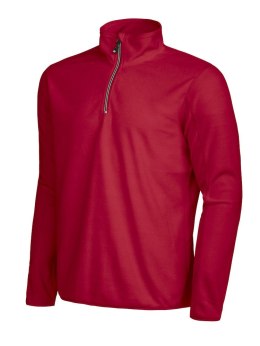 MELTON HALF ZIP - 3XL (RED)