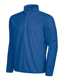 MELTON HALF ZIP - 3XL (ROYAL BLUE)