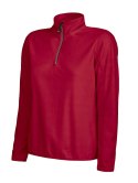 MELTON LADY HALF ZIP - S (RED)