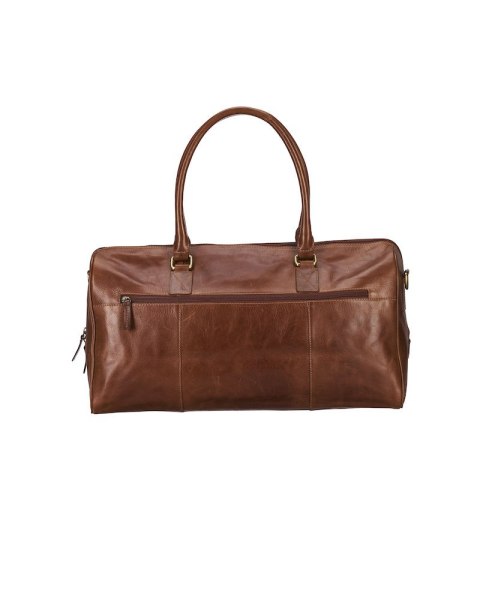 LEATHER LINE TRAVELBAG - ONE SIZE (COGNAC) LEATHER LINE TRAVELBAG - ONE SIZE (COGNAC)