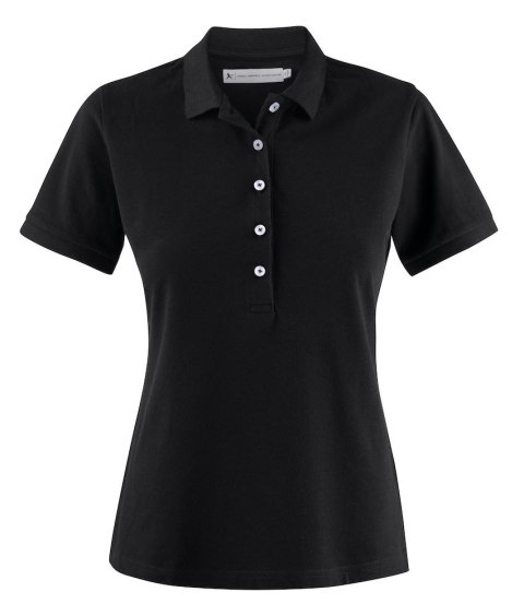 SUNSET POLO WOMAN - XS (BLACK)