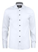 KOSZULA "RED BOW" 20 SLIM FIT - XL (WHITE/BLACK)