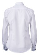 KOSZULA "YELLOW BOW" 51 LADIES - XS (WHITE/LIGHT BLUE)