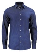 KOSZULA "PURPLE BOW" 49 SLIM FIT - XS (NAVY/WHITE)