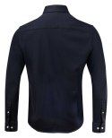 KOSZULA "INDIGO BOW" 34 SLIM FIT - S (NAVY)
