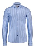 KOSZULA "INDIGO BOW" 34 SLIM FIT - XS (SOLID DENIM)