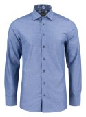 KOSZULA "PURPLE BOW" 144 SLIM FIT - XXL (BLUE STRIPE/DOT)