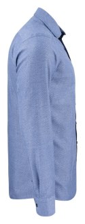 KOSZULA "PURPLE BOW" 144 SLIM FIT - XXL (BLUE STRIPE/DOT)