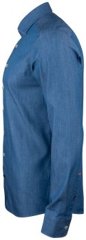 KOSZULA "INDIGO BOW" 130 SLIM FIT - XXL (SOLID DENIM)