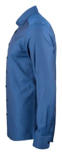 KOSZULA "PURPLE BOW" 142 SLIM FIT - XXL (BLUE STRIPE/DOT)