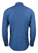 KOSZULA "PURPLE BOW" 142 SLIM FIT - M (BLUE STRIPE/DOT)