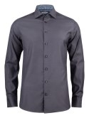 KOSZULA "PURPLE BOW" 142 SLIM FIT - M (GREY)