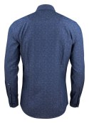 KOSZULA "PURPLE BOW" 143 REGULAR FIT - 3XL (MIDBLUE)