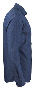 KOSZULA "PURPLE BOW" 143 SLIM FIT - XL (MIDBLUE)