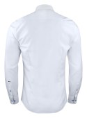 KOSZULA "RED BOW" 121 SLIM FIT - XL (WHITE)