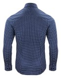 KOSZULA "INDIGO BOW" 131 SLIM FIT - XS (BLUE PRINT)