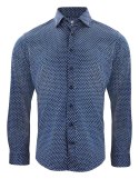 KOSZULA "INDIGO BOW" 131 SLIM FIT - XS ( NAVY PRINT)