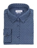 KOSZULA "INDIGO BOW" 131 WOMAN - XS ( NAVY PRINT)