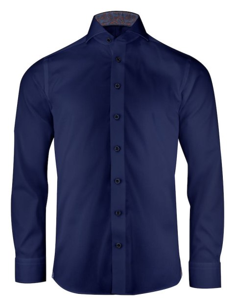 KOSZULA "PURPLE BOW" 146 SLIM FIT - XL (NAVY)