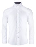 KOSZULA "PURPLE BOW" 146 SLIM FIT - XXL (WHITE/NAVY)