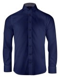 KOSZULA "PURPLE BOW" 146 SLIM FIT - M (NAVY)