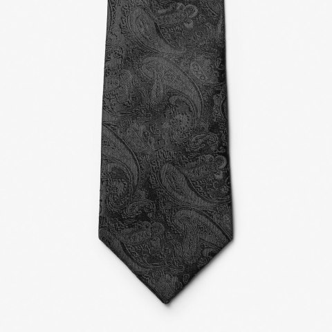 KRAWAT WZÓR PAISLEY - ONE SIZE (BLACK) KRAWAT WZÓR PAISLEY - ONE SIZE (BLACK)